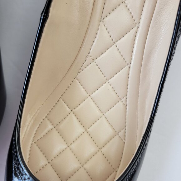 Cole Haan Emory Luxe Wedge Pumps Black Patent Size 7B - Picture 10 of 11